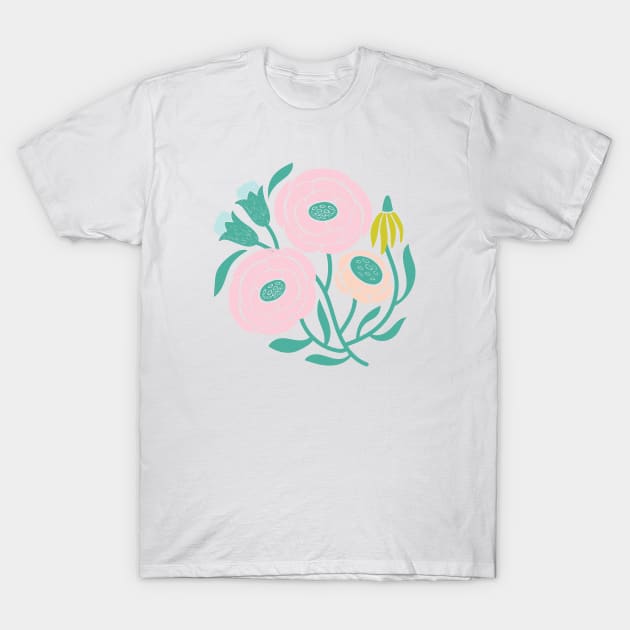 Flower Cluster T-Shirt by Elizabeth Olwen